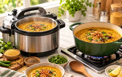 pressure cooker vs stovetop daal